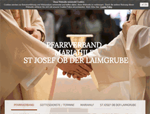 Tablet Screenshot of pfarrelaimgrube.at